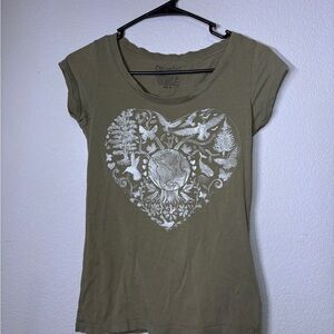 Women's Olive Graphic Tee